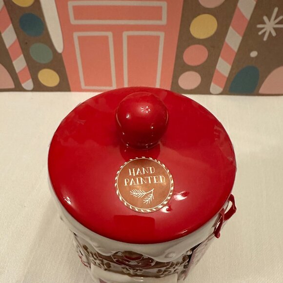 Peppermint & Pine Gingerbread Ceramic Canister House Red Door HTF matches mug - Picture 8 of 9